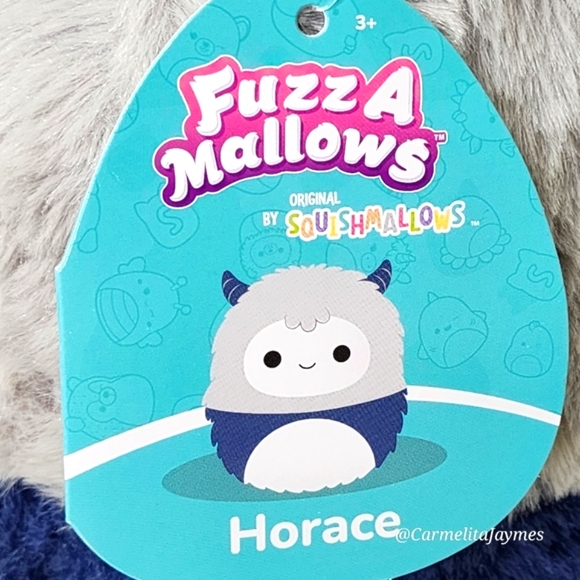 HORACE 🐾 Blue & Gray Yeti FuzzAMallow Original Squishmallow ☆ NWT ☆ - Picture 3 of 8